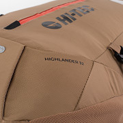 Turistický batoh HI-TEC Highlander 32 - light brown/orange
